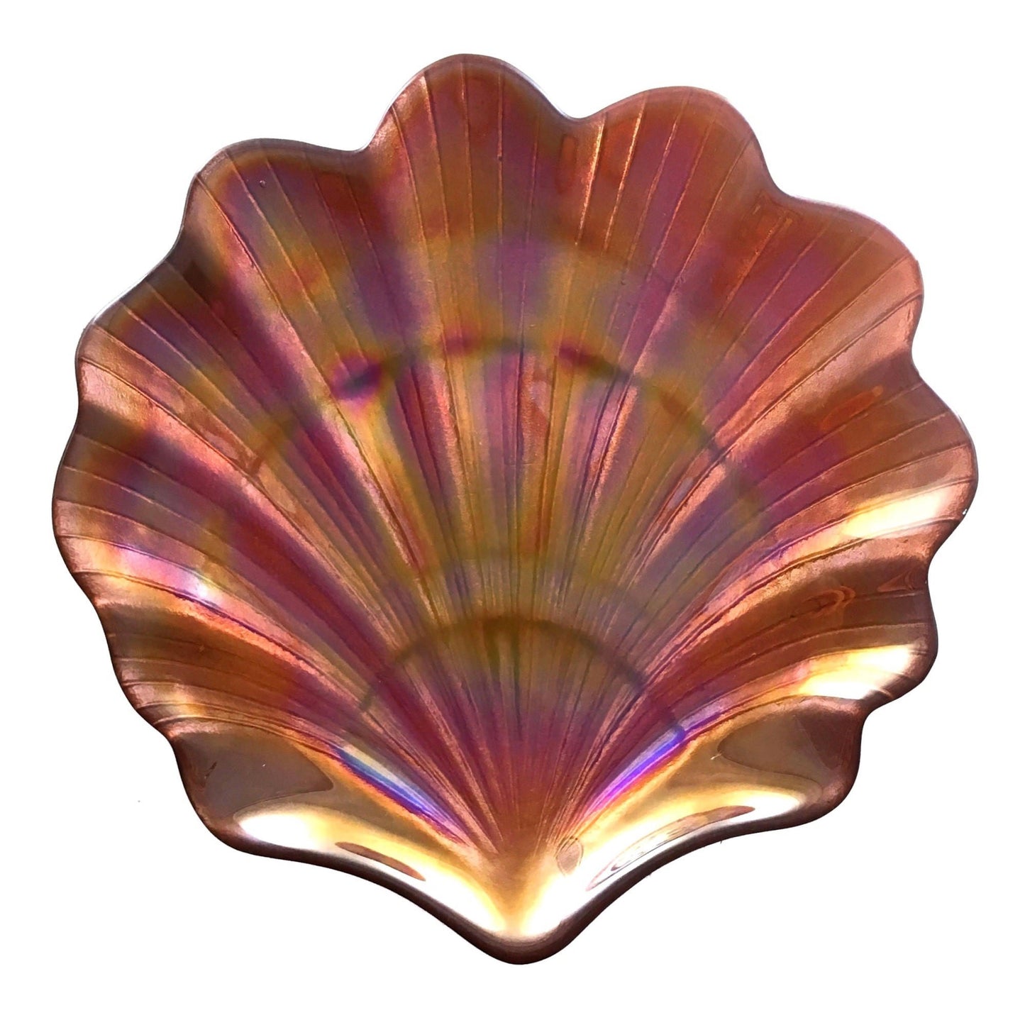Set/4 Scallop Shell Copper 8" Side Plates