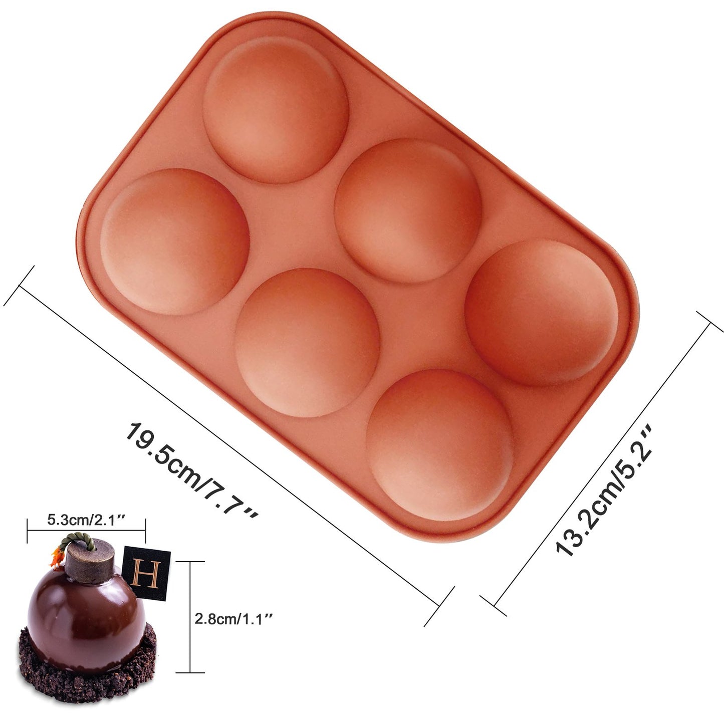 Chocolate Bomb Mold Baking Sphere Silicone Mold  Making Hot Chocolate