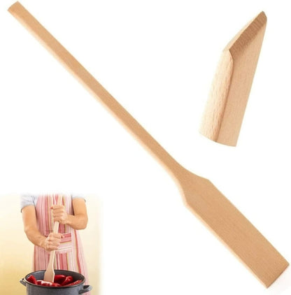 Mr. Woodware - Wooden Stirring Paddle Spatula For Cooking & Mixing in