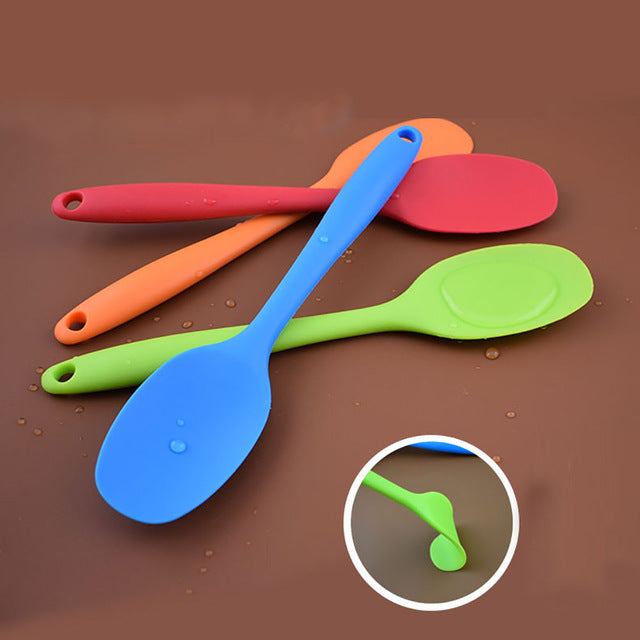 Silicone Kitchen Bakeware Utencil Spoons And Scoop