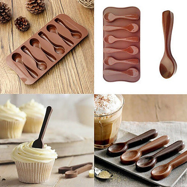 Silicone Spoon Baking Mold Chocolate Biscuit Candy