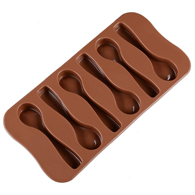 Silicone Spoon Baking Mold Chocolate Biscuit Candy