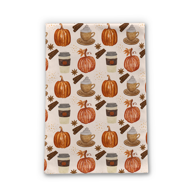 Pumpkin Spice Coffee Towel