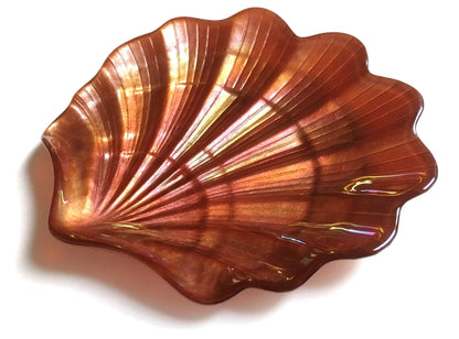 Set/4 Scallop Shell Copper 8" Side Plates