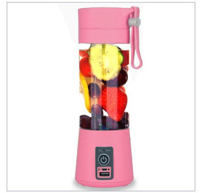 Portable USB Electric Fruit Juice Blender Deluxe Version with 6 Blades